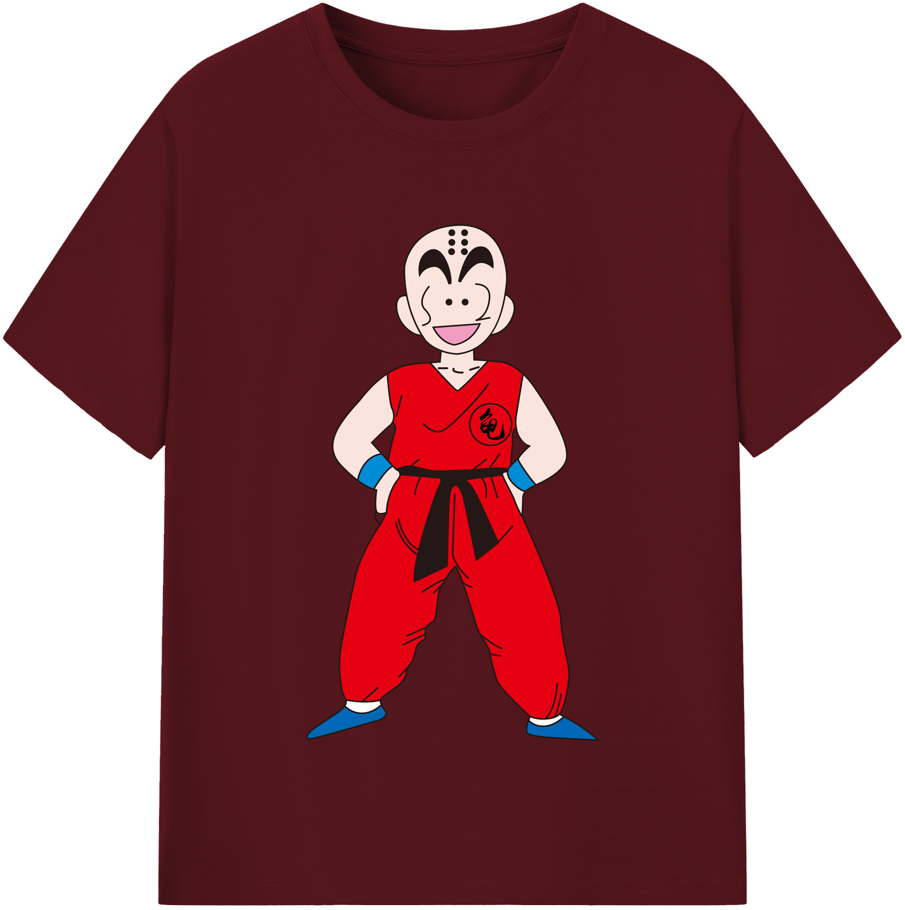 （画像用） ドラゴンボール クリリン DRAGON BALL krillin 綿100％半袖Tシャツ（フロントプリント）